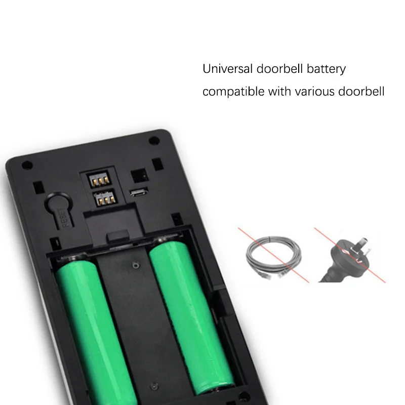Зарядное устройство USB для дверного звонка с 18650 внутренней связью 2600 мАч