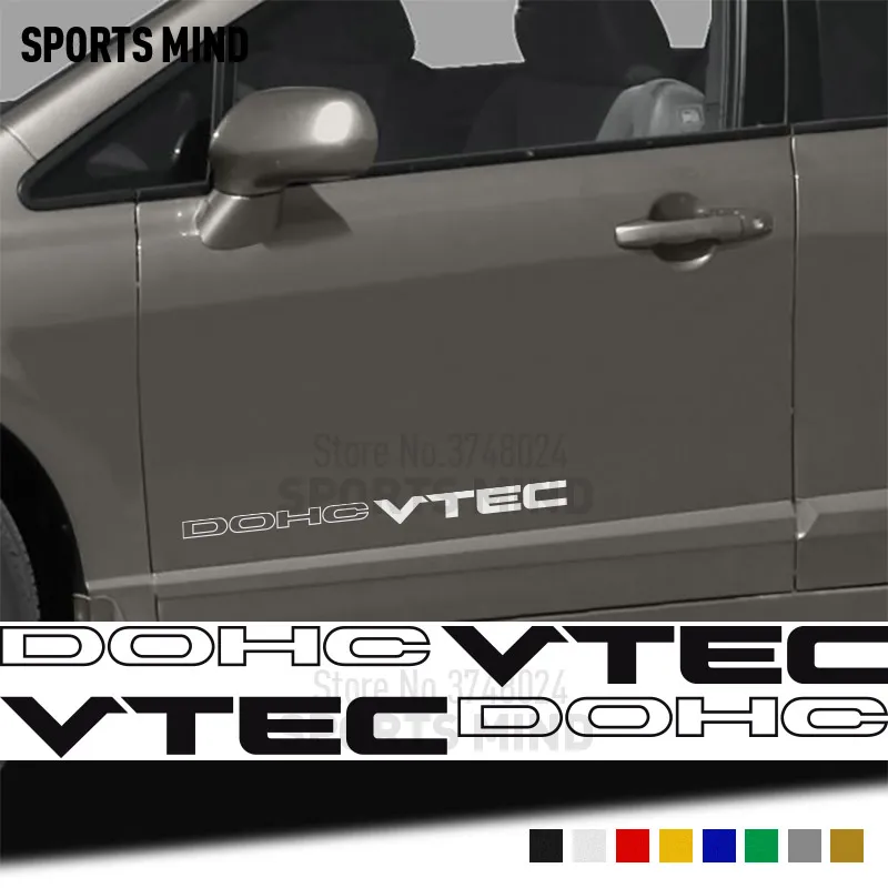 5 пар/набор DOHC VTEC виниловые наклейки для Honda Civic Accord JDM Авто аксессуары автомобиля