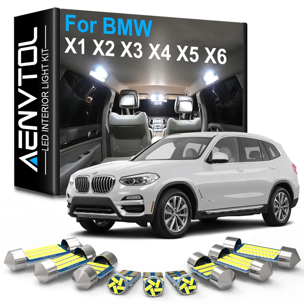 Светодиодная подсветка AENVTOL для салона автомобиля BMW X1 E84 F48 X2 F39 X3 E83 F25 X4 F26 X5 E53 E70 F15