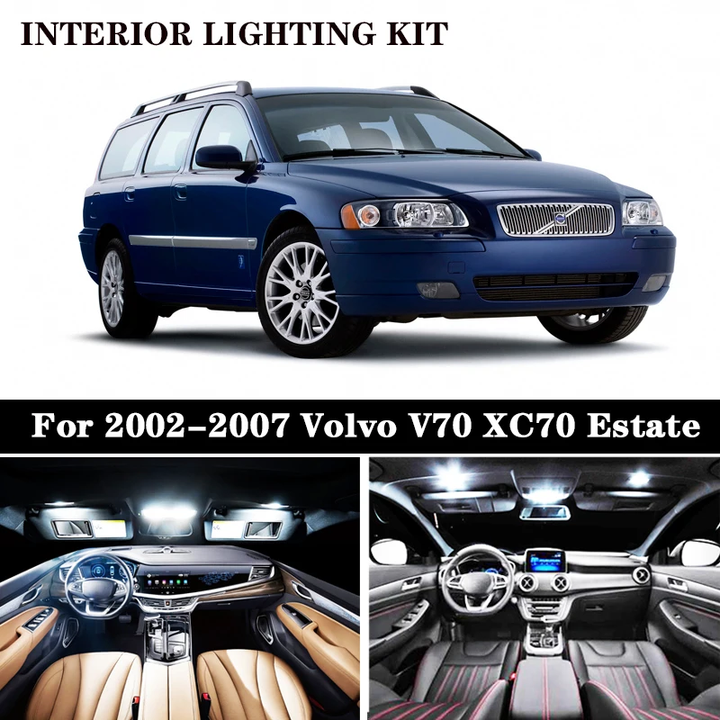 18 шт. комплект Canbus для Volvo V70 XC70 Estate 2002 2003 2004 2005 2006 2007|Сигнальная лампа| |
