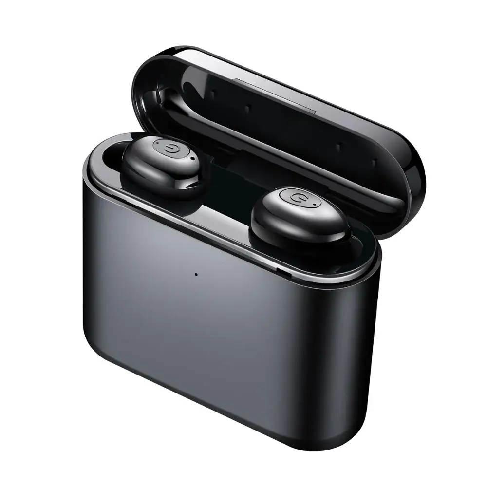 black Bluetooth 5,0, наушники 5D, стерео беспроводные наушники, спортивные, водонепроницаемые, свободные руки, наушники, гарнитура с 1200 мАч, внешний аккумулятор - Цвет: black