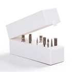 Органайзер для дрели для ногтей, ящик для хранения инструментов для дизайна ногтей, чехол для 30 инструмент для сверления отверстий битов, органайзер, контейнер, держатель для инструментов для маникюра