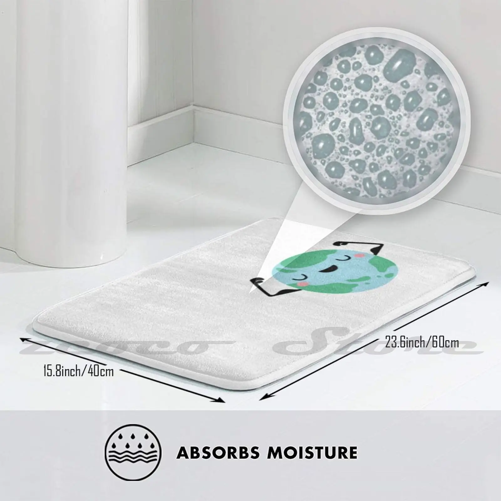 Прочный Коврик для земли нескользящий коврик впитывания воды дверной ковер