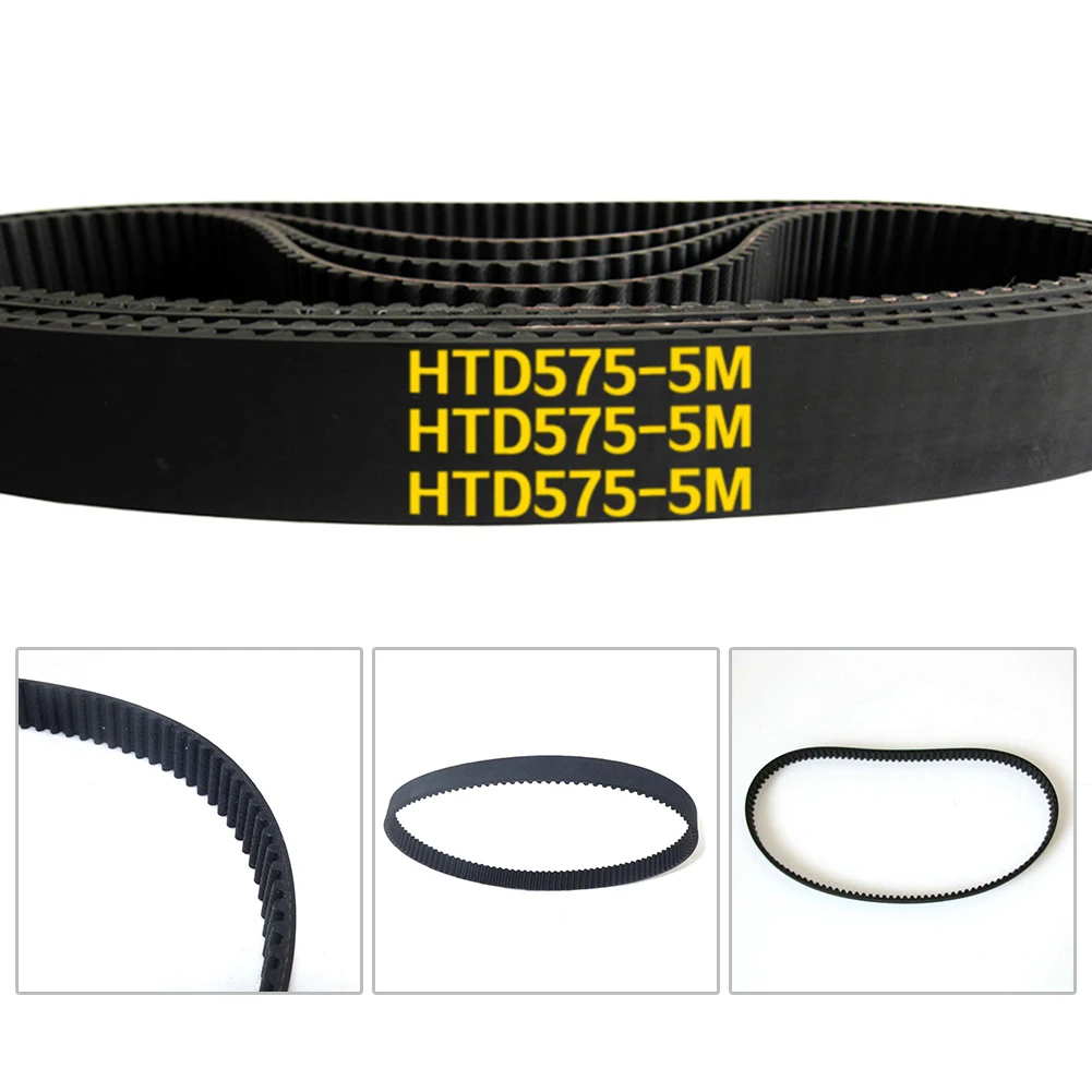 

1pc Synchronous belt Black Rubber HTD5M-575-15 Electric Scooter Accessories