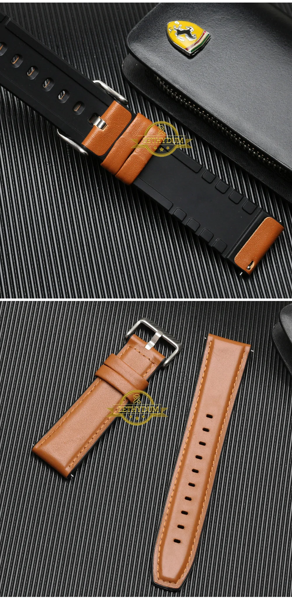 Ремешок из натуральной кожи и силикона для huawei Watch GT Watch 2pro Dream Magic watch ремешок 22 мм смарт-часы браслет