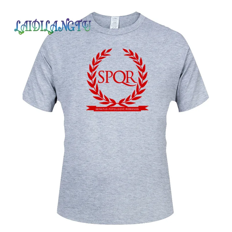 2019 забавная футболка SPQR милые мужские футболки из 100% хлопка крутая милая Летняя