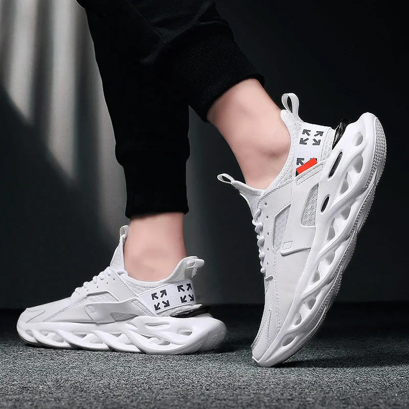 Новейшая повседневная обувь мужские кроссовки удобная на плоской подошве модная