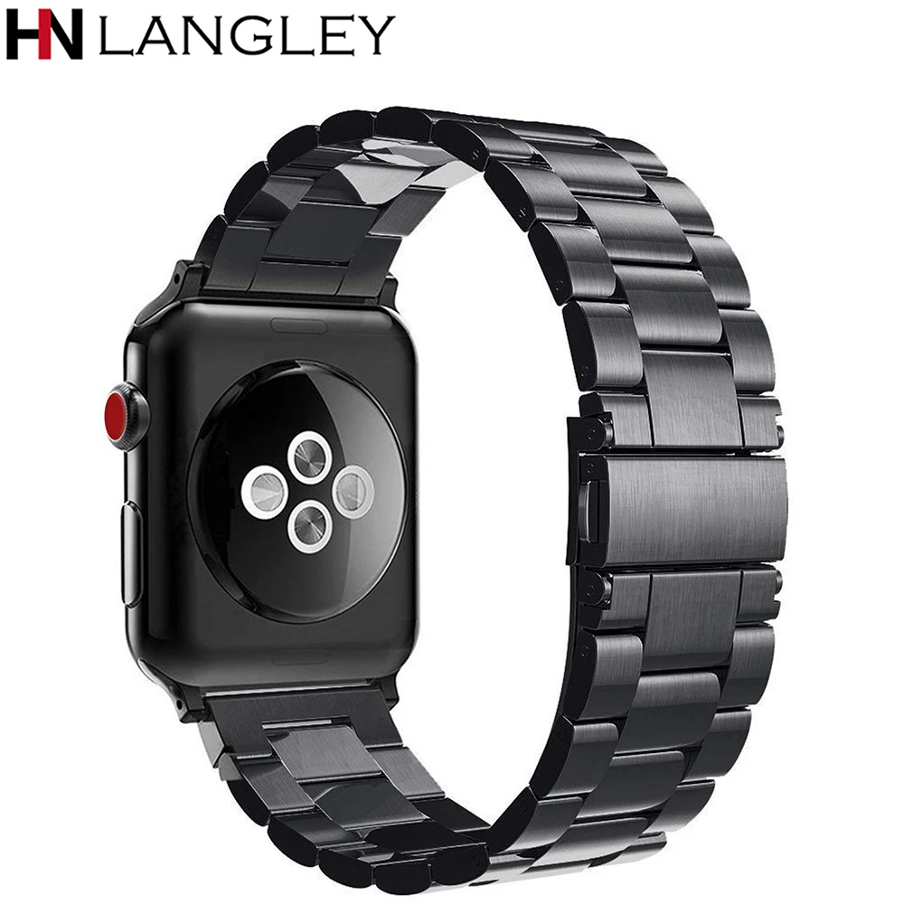 Ремешок для Apple Watch 44 мм 42 мм нержавеющая сталь премиум класса браслет на запястье для Apple Watch Band Series 4 3 2 1 Sport 38 мм 40 мм