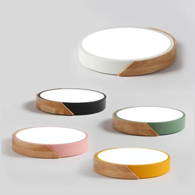 Скандинавский дуб приложение с регулируемой яркостью светодиодные потолочные