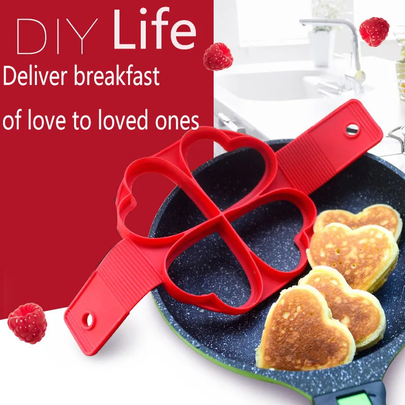 Кольцо для яичницы антипригарная блинница силиконовая форма яиц формочка