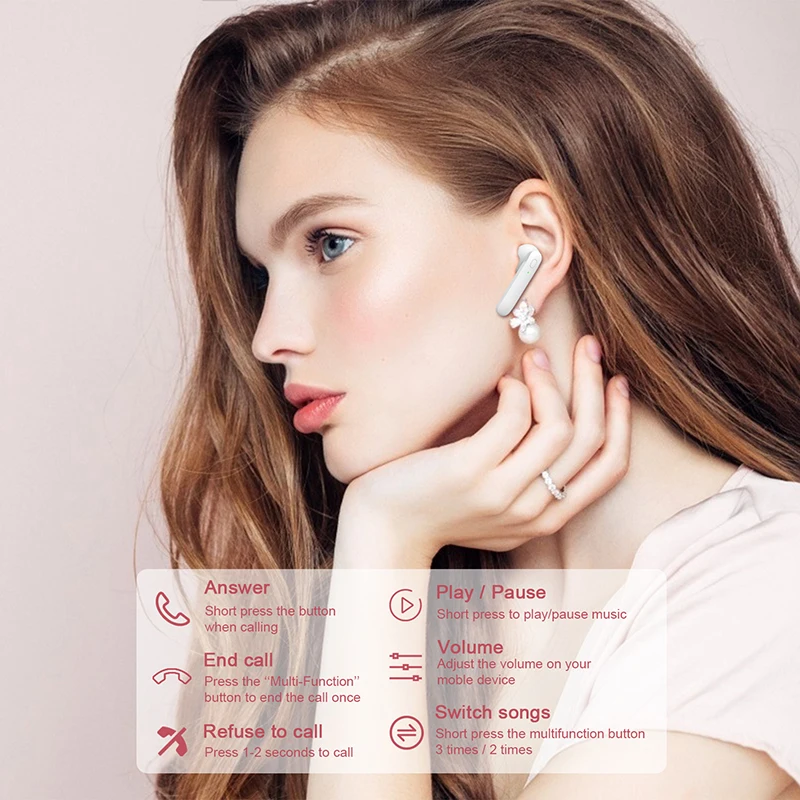 Супер бас Air 2 Стиль сенсорный TWS мини-Беспроводной наушники Bluetooth 5 0 вкладыши