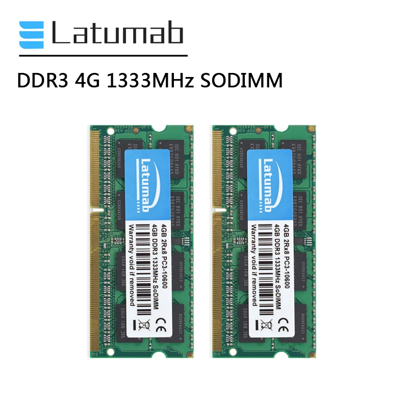 

Latumab Оперативная память DDR3 4 ГБ 8 ГБ оперативной памяти, 16 Гб встроенной памяти, 1333 МГц памяти ноутбука PC3-10600 SODIMM памяти 204Pin 1,5 V Тетрадь памяти ...