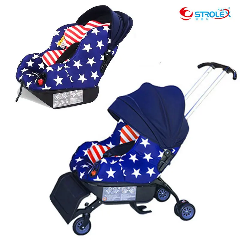 5 In 1 Stroller child car safety seat baby booster 0-4 years old sleepable Trolley