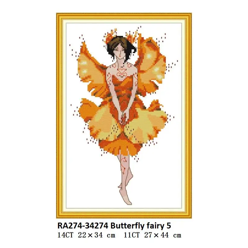 Cross Stitch RA274 Joy Sunday китайские наборы для вышивки крестом Сказочные узоры Aida ткань 14ct Печатный холст DMC DIY Набор для вышивания рукоделие домашний декор - Цвет: Cross Stitch RA274