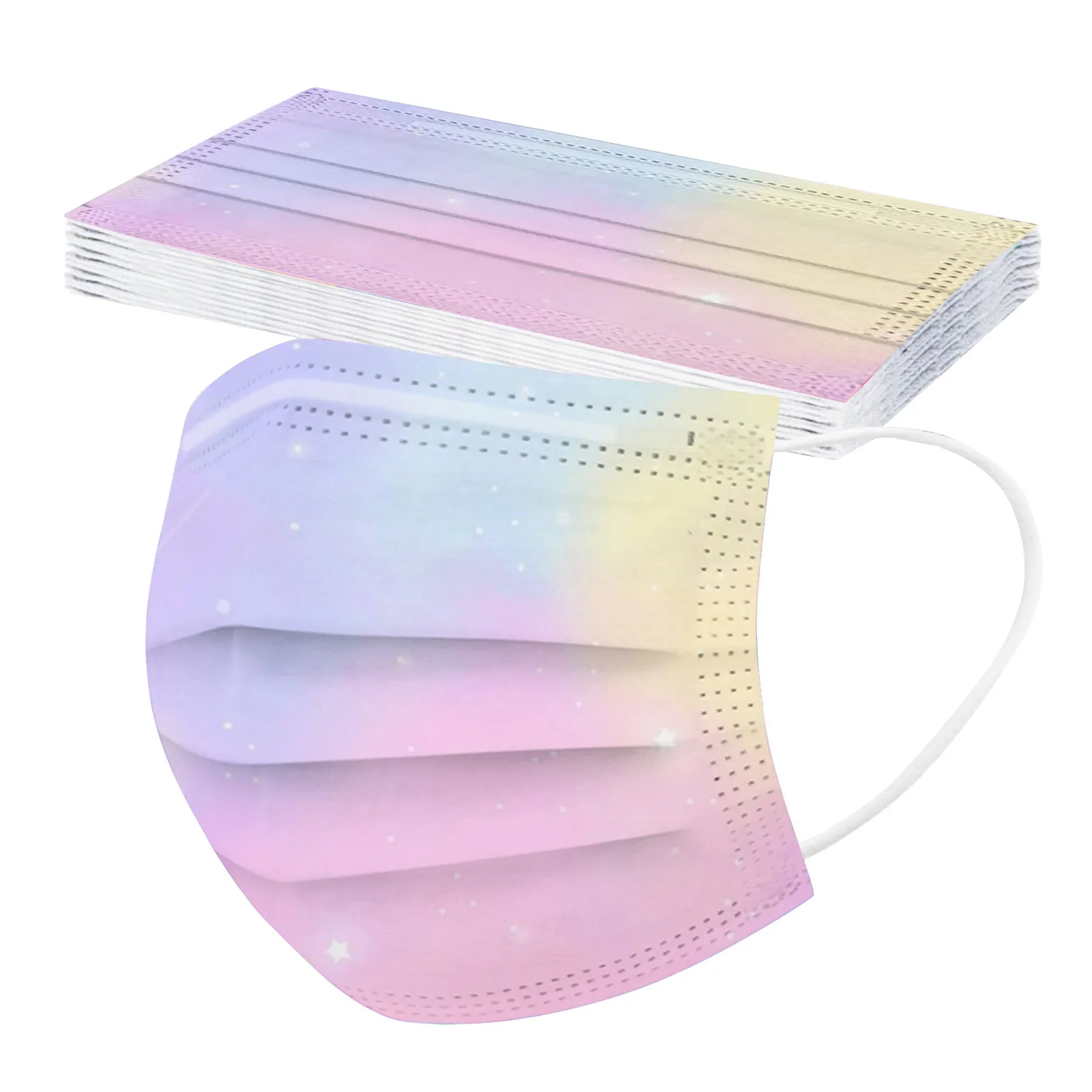 10/20PCS Children Gradient Star Printed Three-Layer Outdoor Dust-Proof Disposable mascarilla Monder Scarf Halloween Cosplay MasK |