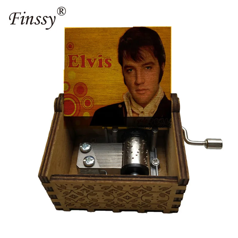 Новинка 2020 Музыкальная шкатулка с надписью Hand rock n king elvis presley не может помочь