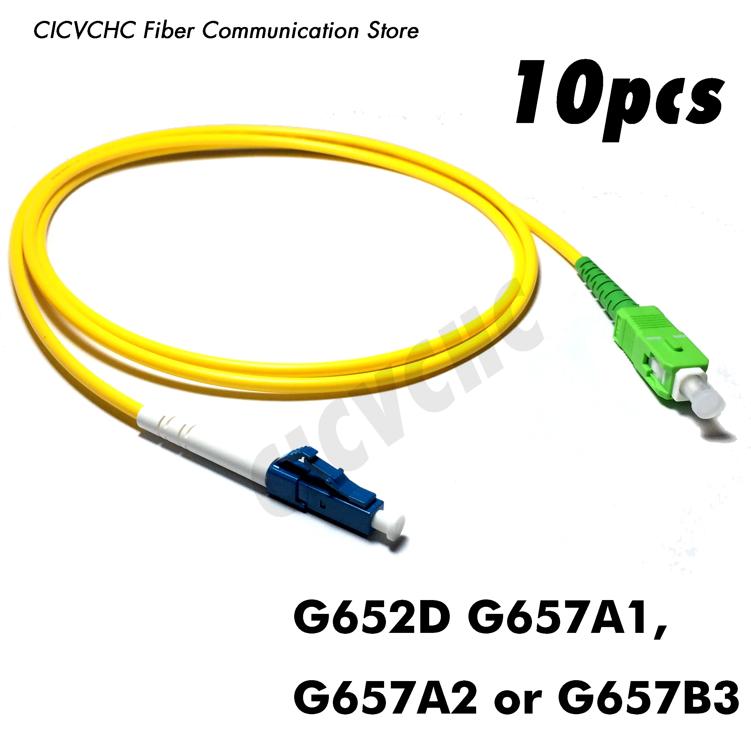 10 шт. SC/APC-LC/UPC волокна Patchcord-один Mode-G657B3 G657A2 G657A1 G652D-3.0mm кабель/перемычка |
