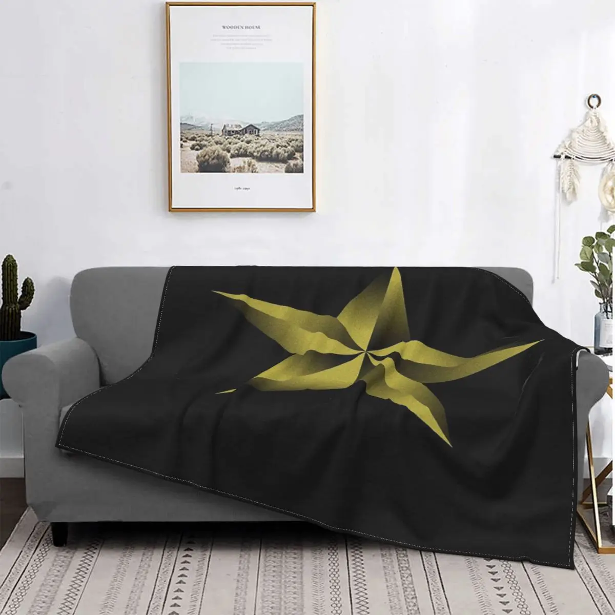 

Tu Are Star In Your World-Manta, colcha para cama a cuadros, cubierta de playa, manta de muselina, manta