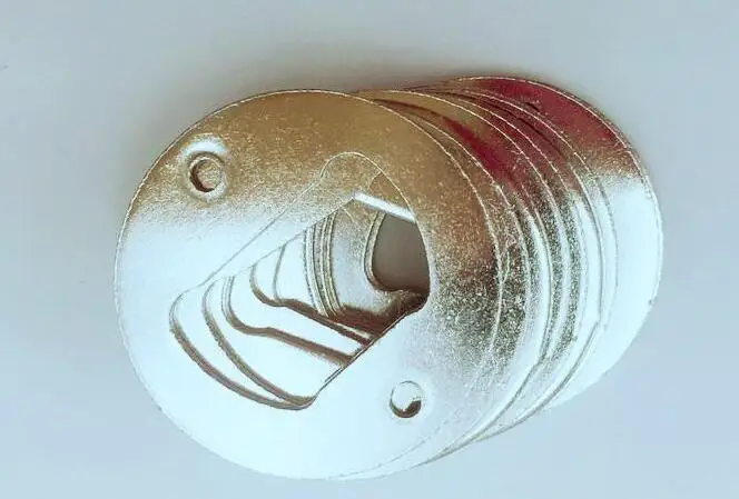 20 штук Нержавеющая сталь открывалка для бутылок часть с потайной отверстия