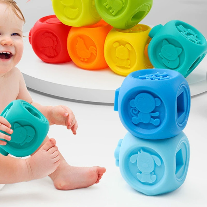 10 шт./компл. детские игрушки которые нужно ловить мягкие резиновые тиснением