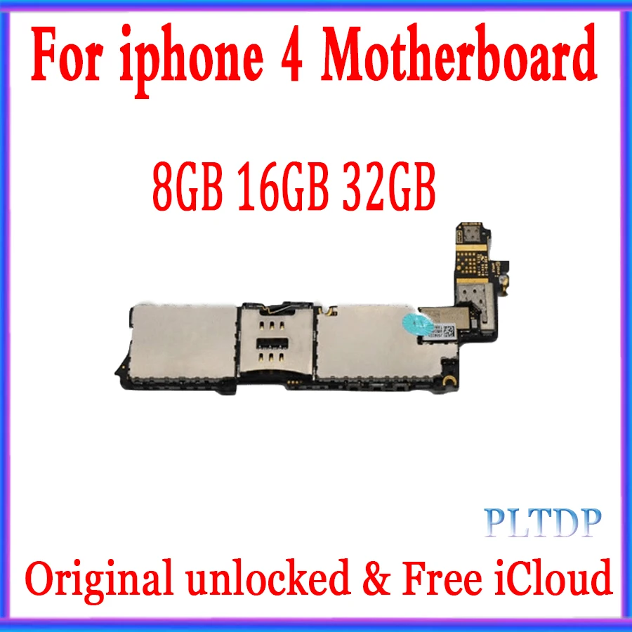 В наличии 8 ГБ/16 ГБ/32 ГБ для материнской платы iPhone 4 полнофункциональная