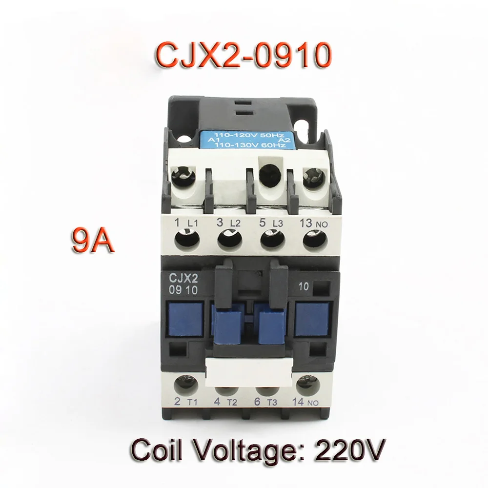 0910-220V CJX2,CJX2-0910 LC1 CJX2-0910 CJX2-1210 CJX2-1810 380v 9a ac contactor 380V AC 9A /12A/18A 50 HZ/60HZ 220V 110V orginal - Цвет: 0910-220V