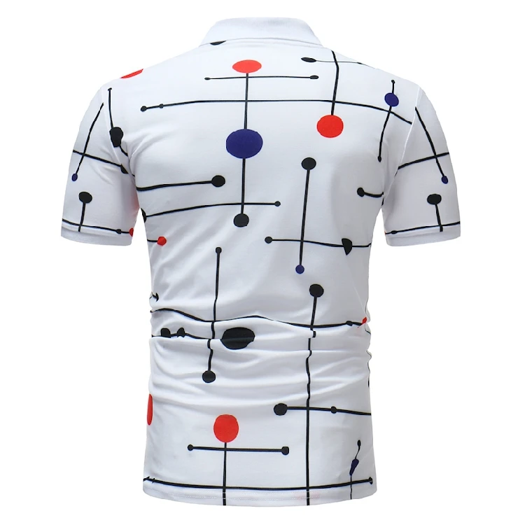 Мужская рубашка поло Брендовое летнее стильное джинсовое платье с коротким