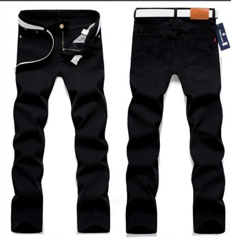 

Men's Black Jeans Men's Straight Tube Body Repair Trousers Trend Men's JAENS Men Fashion Denim Pleated Jeans Retro Pants Jeans