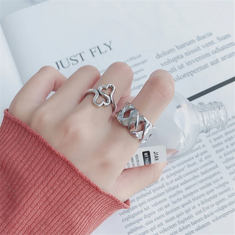 Японские и корейские модные кольца 2020 женское уникальное кольцо с лепестками для