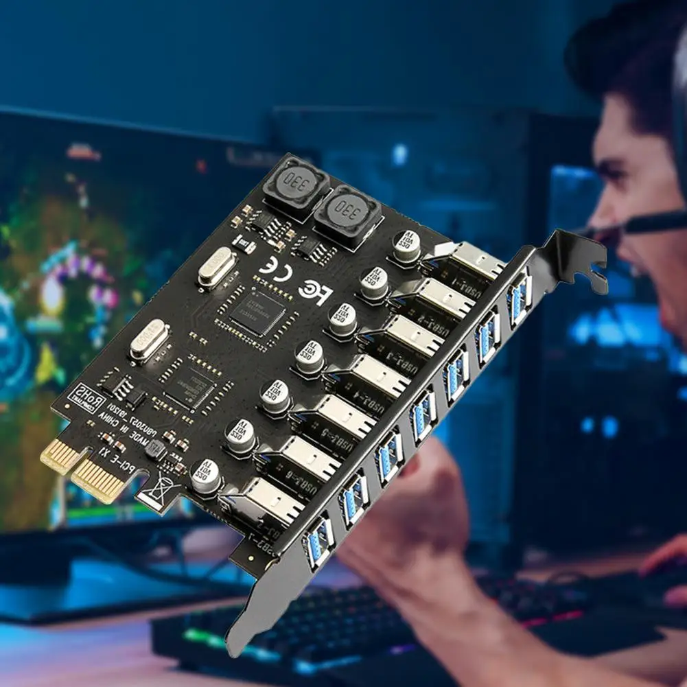 

2 шт., адаптер расширения PCI express на 7 портов USB 3, USB 3,0