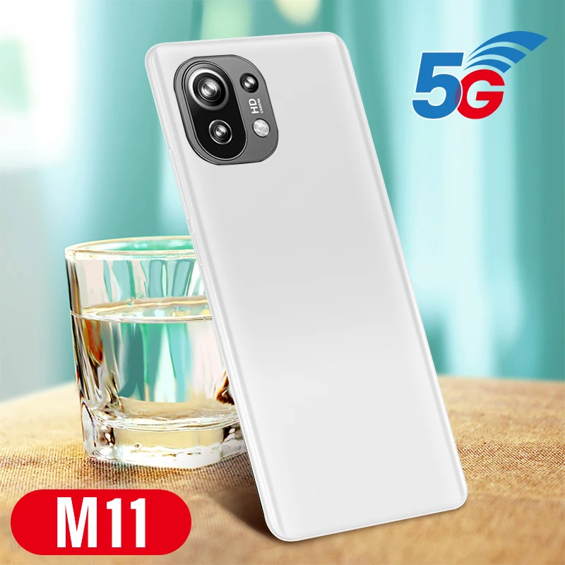 

Hot XIAO M11 Cheap Smart Phone White Black 6.1 Inch 6+128GB 4800mAh Fingerprint Unlock 10 Core MTK6889 Mobile Cellphones Global