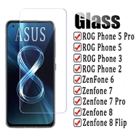 2pcs for asus rog phone 5 3 2 zenfone 7 pro 6 8 flip tempered glass screen protector film on rog phone5 zenfone7 zenfone8 glass
