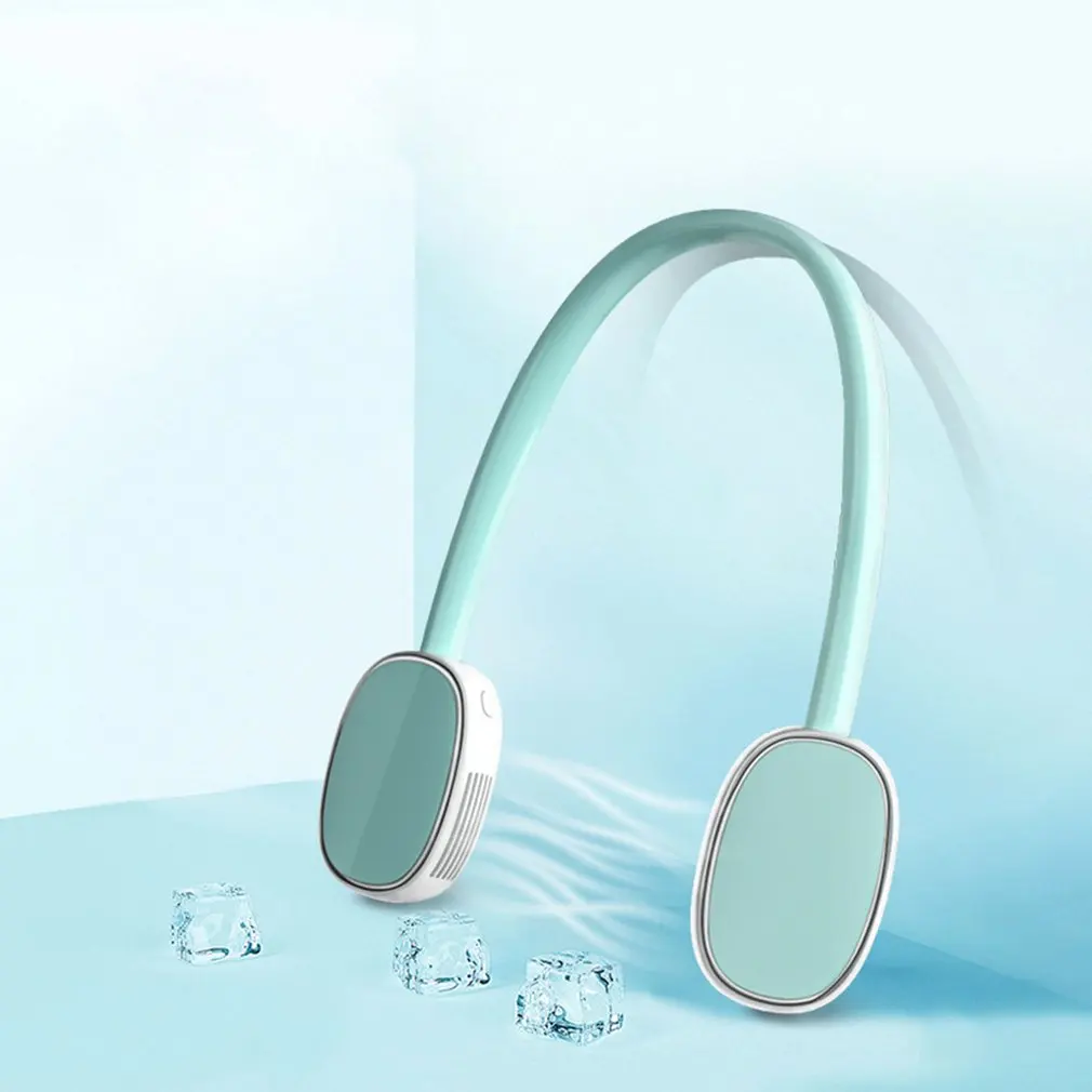 

Portable Hanging Neck Fan Bladeless Fan Personal Wearable Neckband Leafless Fan USB Rechargeable Fan Mini Necklace Portable Fan