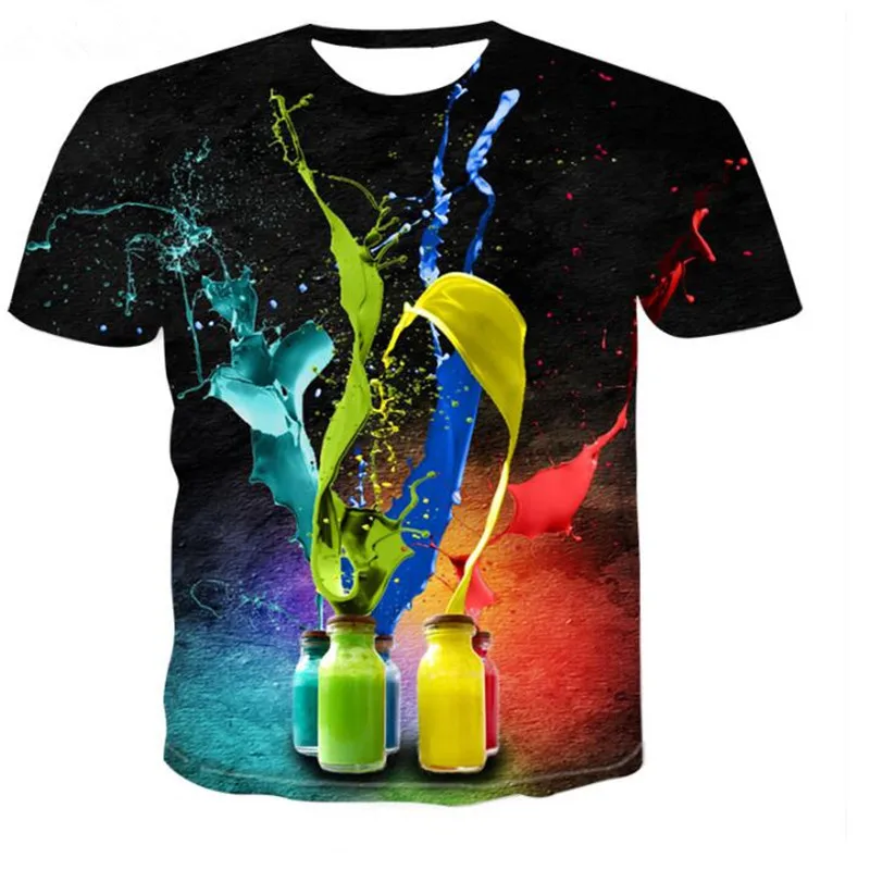 picture color AliExpress мужская одежда пивной пузырь цифровой печати Футболка мужская Спортивная майка - Цвет: picture color