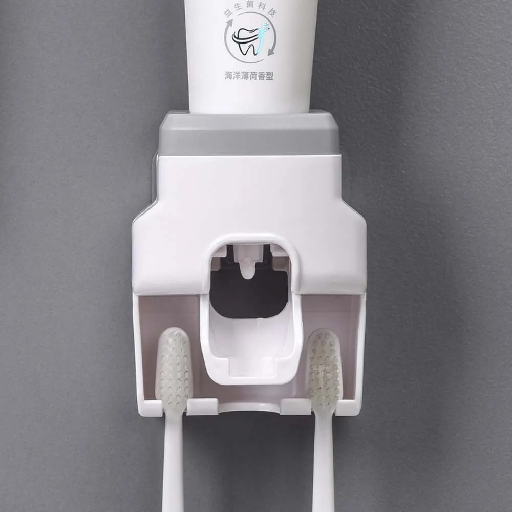 

Bathroom Automatic Lazy Toothpaste Home Family For Squeezer Waterproof Toilet Small Toothbrush Holder Wall Set Accessories
