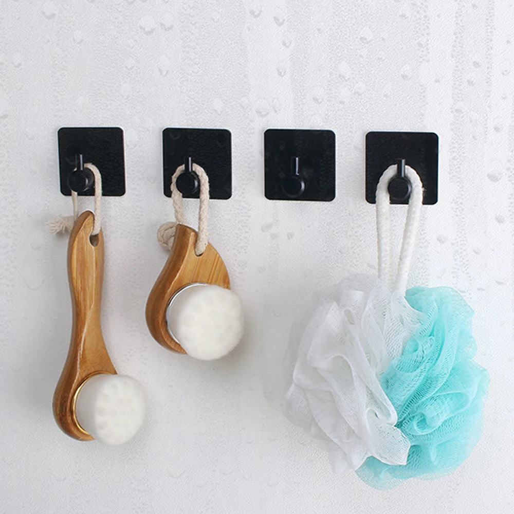 

1PC Self Adhesive Hook Home Kitchen Wall Door Hooks Key Hangers Rack Stainless Steel Towel Hanger for Bathroon Kitchen Toilet