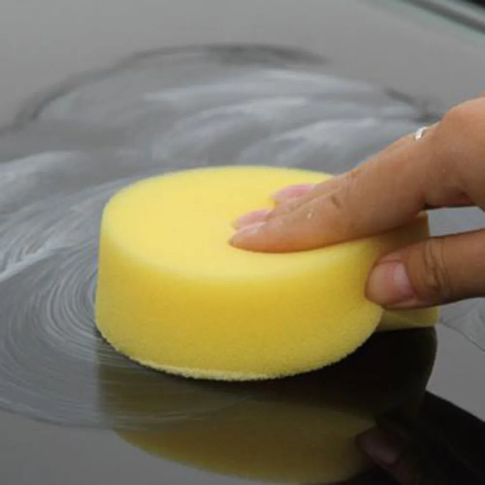 

6/12pcs for Clean Cars 100*30mm Cleaning Cotton Auto Car Cleaning Pad Round Sponge Waxing