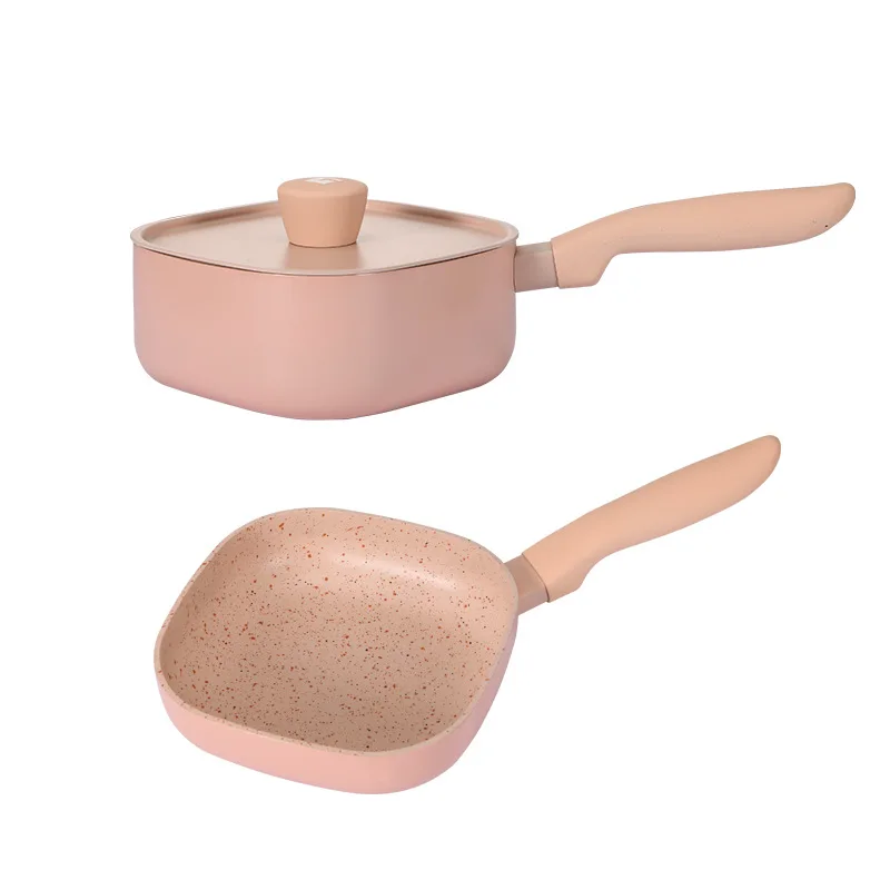 

Baby Food Supplement Pot Maifan Stone Non-Stick Frying Pan Set Frying Cooking Utensils For Kitchen Milk Pot Kitchen Accessories