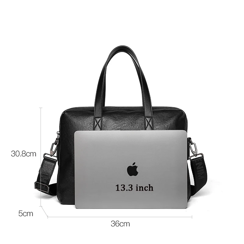 Bison Denim Multifunction Genuine Leather Business Briefcase Fashion Men's Crossbody Bags Cowhide High Quality Male Handbags