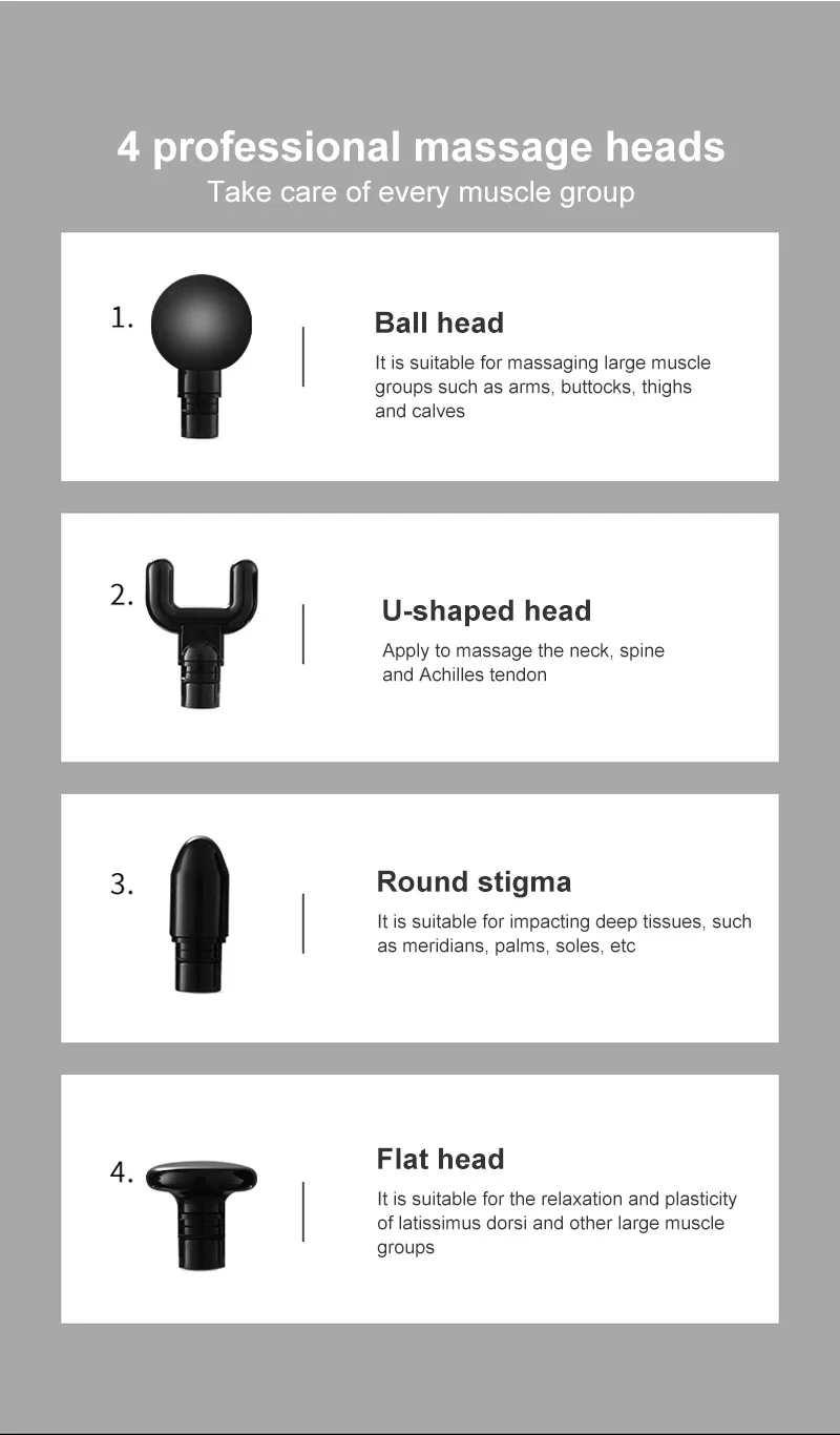 

Deep tissue percussion muscle massager shoulder, back, neck exercise athletes relax weight loss shape contour relief pain