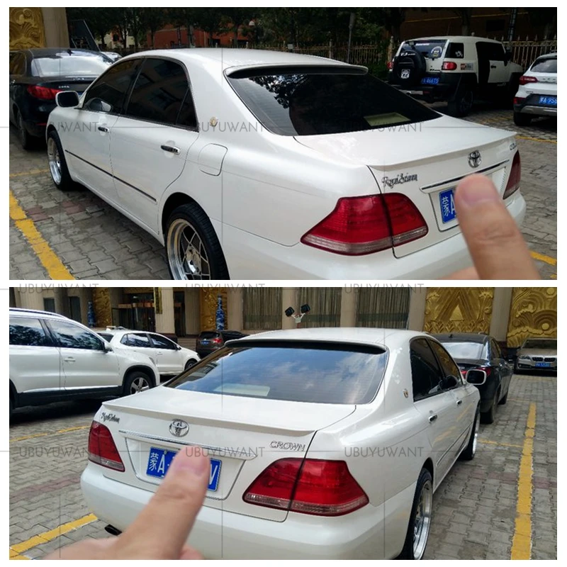 Для Toyota Crown 2005 2006 2007 2008 2009 задний спойлер на крыше высокое качество абс материал