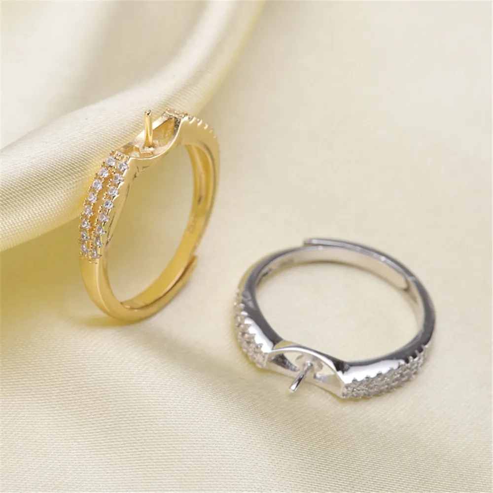 Женское богемное винтажное серебряное кольцо с жемчугом на костяшках набор