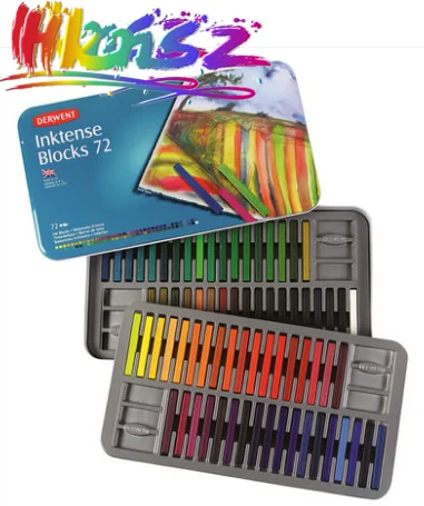 

36/72 чернильные блоки, акварельная полоса, цветной набор для рисования, художественные принадлежности для чернил derbeen и полоски для мытья