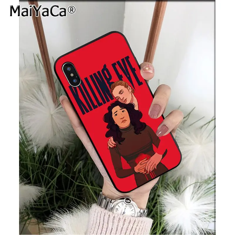 Мягкий чехол MaiYaCa Killing Eve из ТПУ высокого качества для Apple iPhone 8 7 6 6S Plus X XS MAX 5 5S SE XR 11