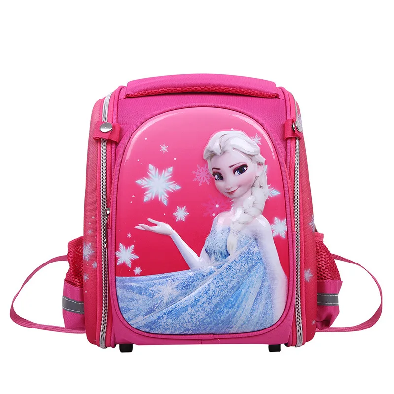 Disney Princess Cartoon Backpack Frozen Girl Primary Bag Flamingo Kid Burden Reduction Kindergarten Guardian Backpack