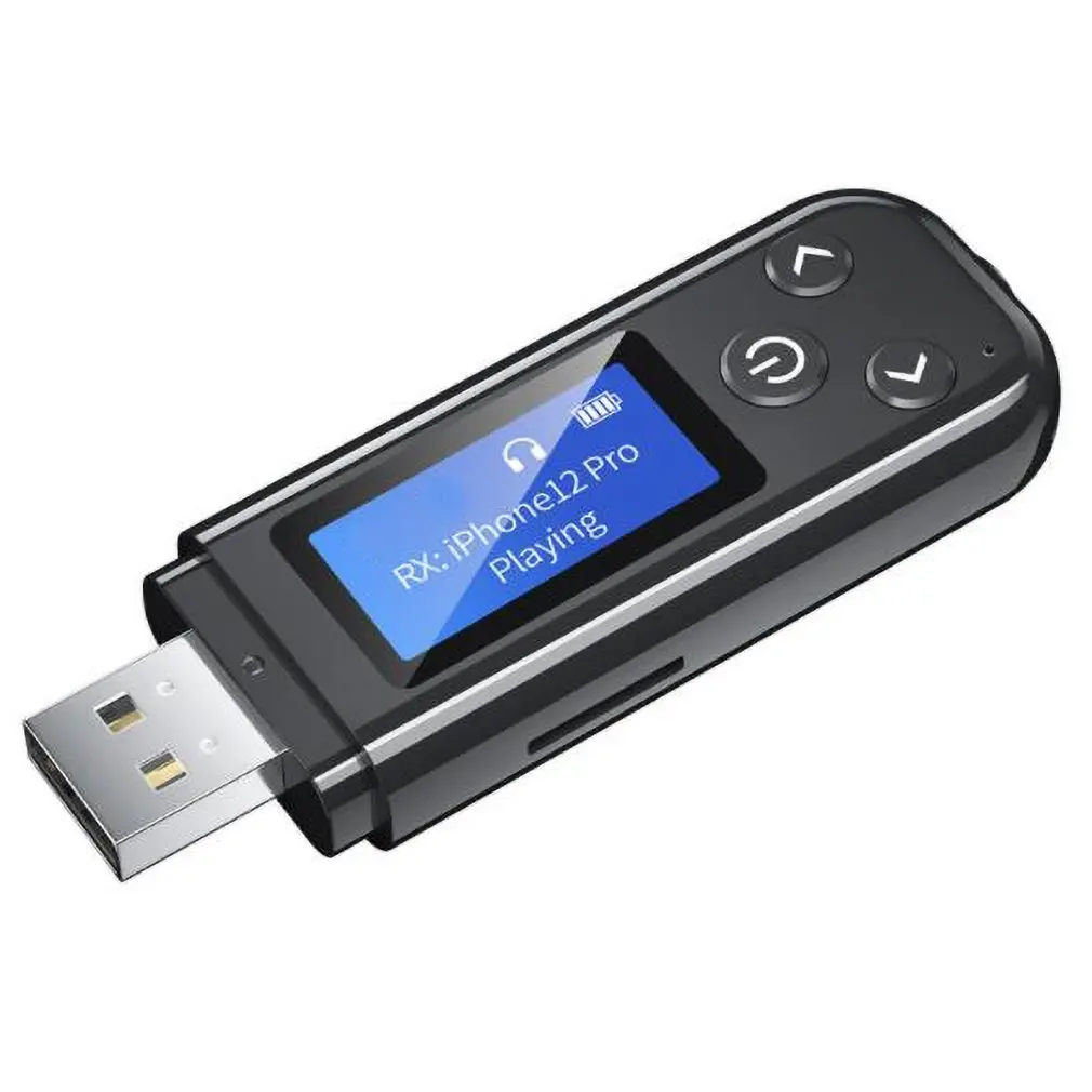 

2 IN 1 Wireless Adapter Multi-purpose 15M Wireless Receiver Transmitter 3.5mm To Wireless AUX Audio 5.0 Adapter