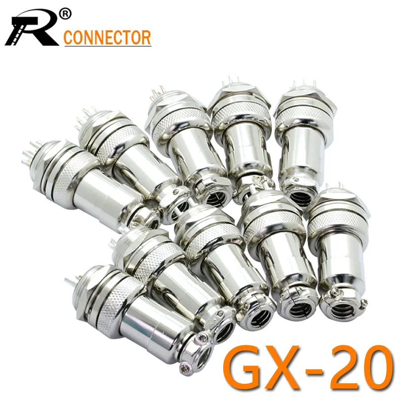 1 комплект GX20 XLR Сделано в Китае 2 3 4 5 6 7 8 9 10 12 14 контактный разъем 20 мм Мужской Шасси гнездо держателя авиации круговой разъем