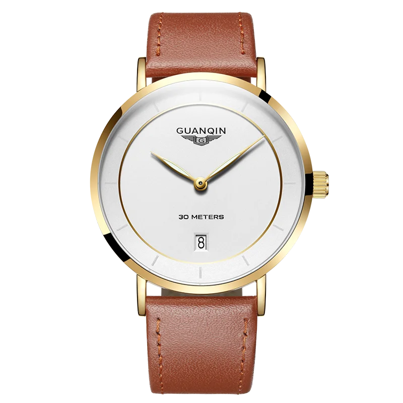 GUANQIN GS19070 часы мужские роскошные брендовые немецкие Bauhaus стиль водонепроницаемые