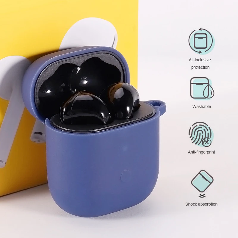 Чехол для наушников Realme Buds силиконовый чехол с защитой от ударов и