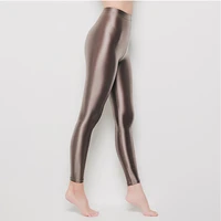 glossy seamless sexy tight leggings yoga pants women glitter high waist sports shorts workout gym exercise fitness trousers